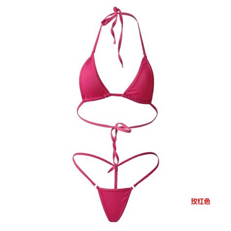 mini biquini 2019 sexy exotic micro g string bikini set extreme thong swimwear beach sunbath