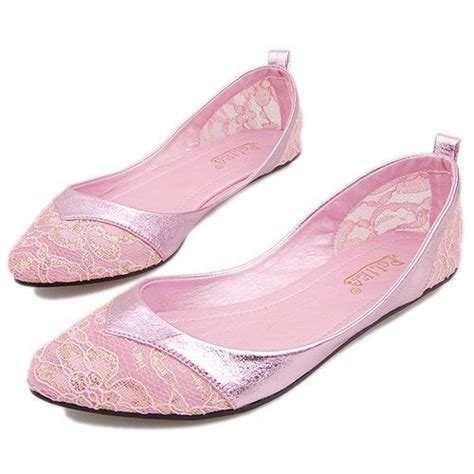 pink lace flat wedding bridal engagement bridesmaid prom ballet flats shoes sku 1090237 rustic