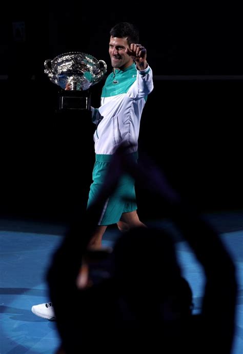 The match is at 3:30 a.m. Foto: Selebrasi Kemenangan Novak Djokovic di Australian ...