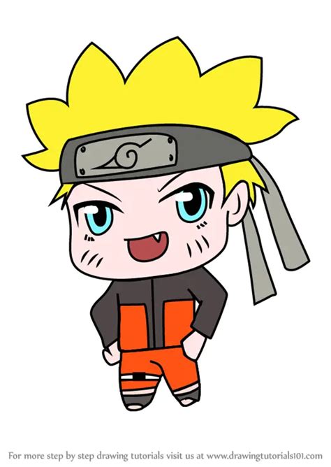 How To Draw Chibi Naruto Uzumaki Chibi Characters Step By Step