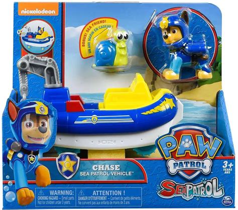 Paw Patrol Sea Patrol Chase Vehicle Figure Sea Patrol Vehicle Spin