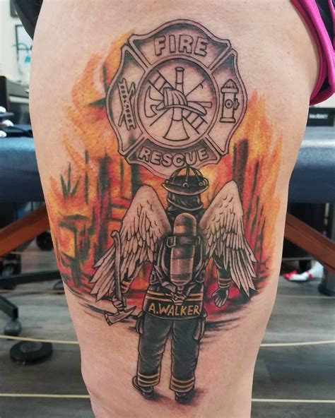 Firefighter Tattoos Designs For Women
