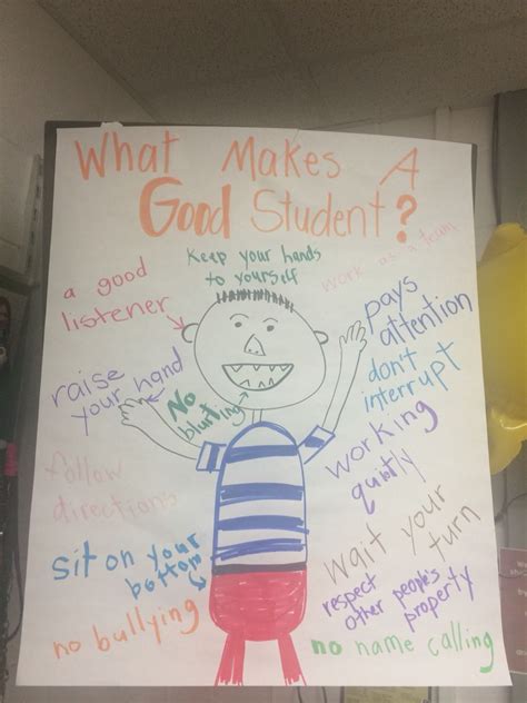 Pbis Beginning Of Year Anchor Chart No David What Makes A Good
