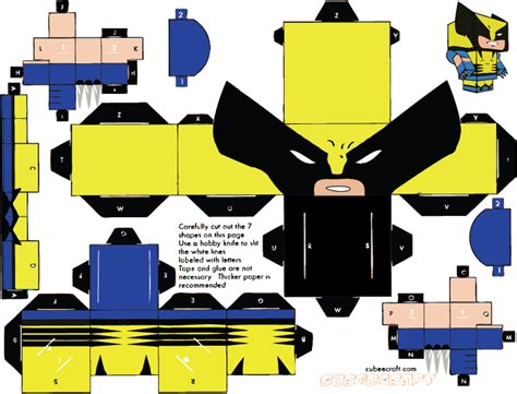 Papercraft Of Wolverine Papercraft Toys Arte De Papel Superhero Party