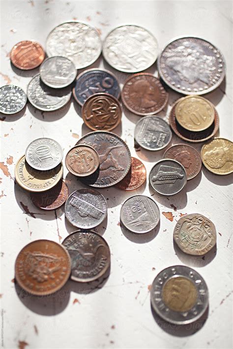 Collection Of Old Coins From Around The World By Natalie Jeffcott