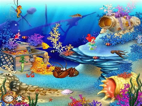 Free Aquarium Screensaver Animated Aquaworld Wallpaper