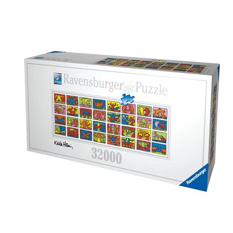 Puzzle measures 544 x 192cm when complete. Keith Haring Double Retrospect 32000 Teile Puzzle von ...