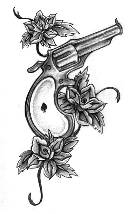 Feminine Pistol Tattoo Photos Gun Tattoo By ~rieter On Deviantart