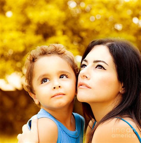 Closeup Portrait Of Mother And Son Photograph By Anna Om Pixels