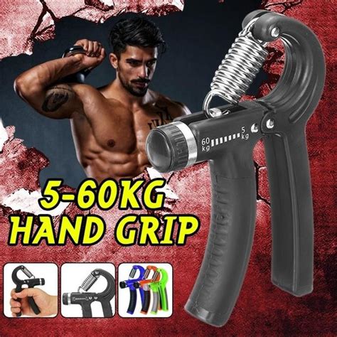 5 60kg Gym Fitness Hand Grip Men Adjustable Ditital Finger Heavy