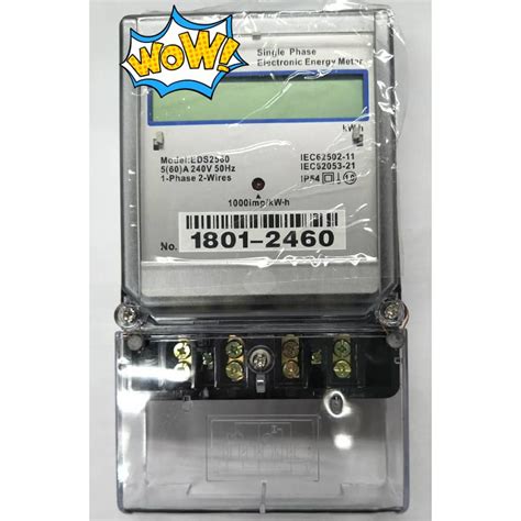 Learn about the different categories of customers so you can know the correct pricing range. 60A Single Phase Electricity kWh Meter (Digital) | Shopee ...