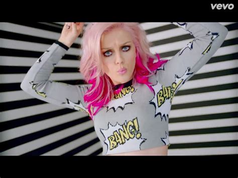 Perrie Edwards In The How Ya Doin Music Video Pink Hair T Shirts For
