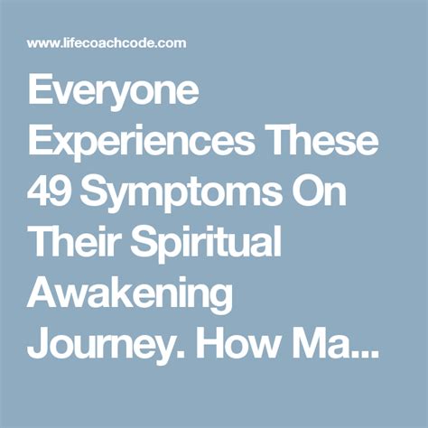 Everyone Experiences These 49 Symptoms On Their Spiritual Awakening
