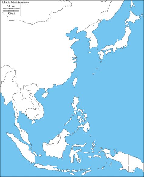 East Asia Free Map Free Blank Map Free Outline Map Free Base Map