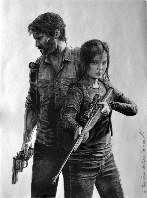 The Last Of Us Pencil Drawing By Al54xx On Deviantart