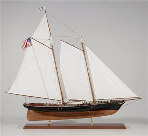 Lot Model Of The Schooner Yacht America Rcopper Sheathed Hull Below