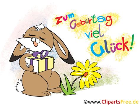 Zum Geburtstag Viel Glück - Clipart, Bild, Karte pour Zum Geburtstag