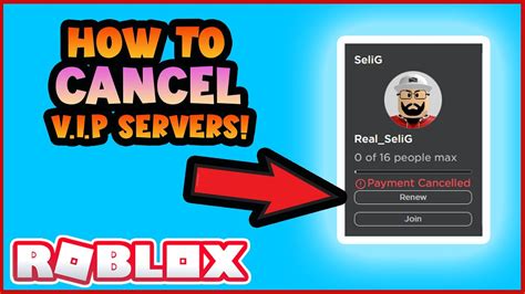 New How To Cancel Your Private Server Roblox Youtube
