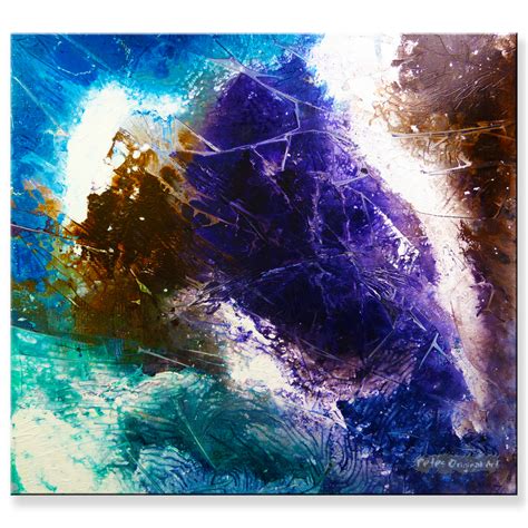 Urartstudiocom Covered With Ice Acrylic Abstract Painting By Peter