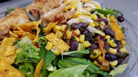 Southwest Crispy Chicken Salad From Mcdonalds Drive Through Youtube