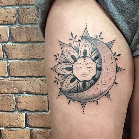 Maybe you would like to learn more about one of these? 50 Meaningful and Beautiful Sun and Moon Tattoos - KickAss ...