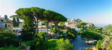 Morning At Central Square In Ravello Italy Stock Image Image Of
