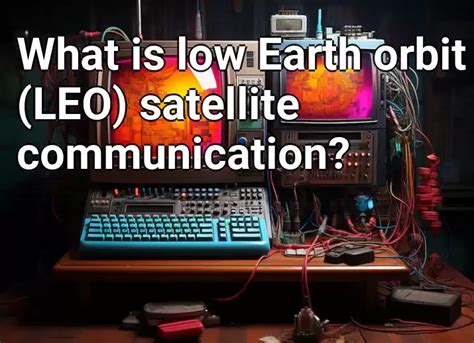 What Is Low Earth Orbit Leo Satellite Communication Technologygov