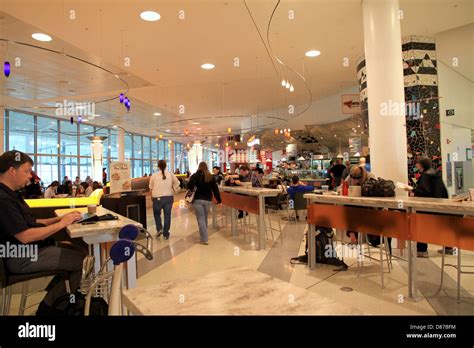 Airport Food Court Stock Photo Alamy