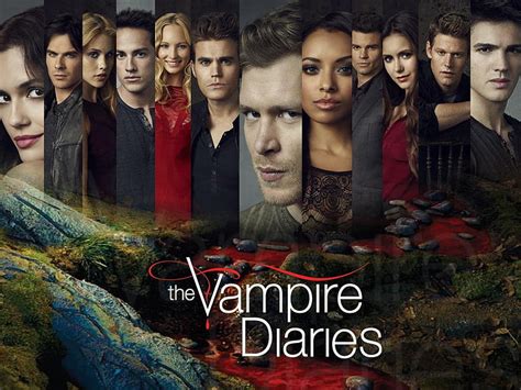 The Vampire Diaries Full Cast Wallpaper