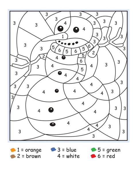 Easy Color By Number For Preschool And Kindergarten Math Coloring