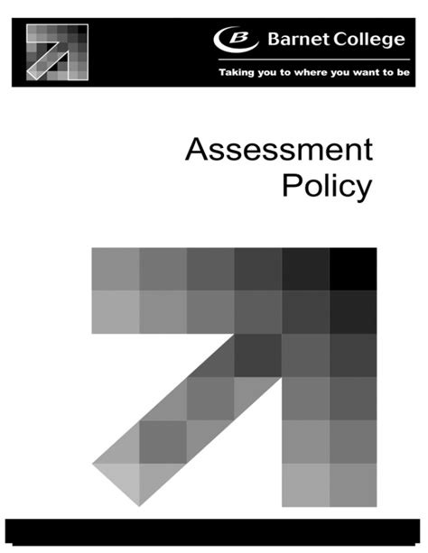 Assessment Policy Barnet And Southgate College