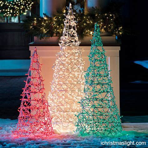 Choose one of them for yourself. Commercial Christmas decor LED light trees | iChristmasLight