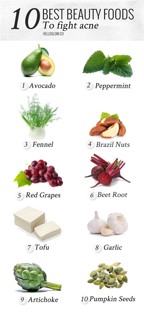 10 Best Beauty Foods For Acne Food For Acne Beauty Foods Acne Cure