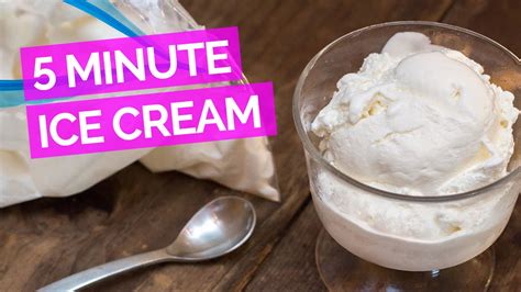 For me, ice cream falls in its own food group. Homemade Ice Cream in 5 Minutes - YouTube
