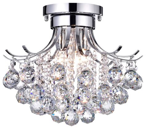 Find great deals on ebay for chrome flush mount ceiling light. Clarus 3-Light Chrome Crystal Flush Mount Chandelier ...
