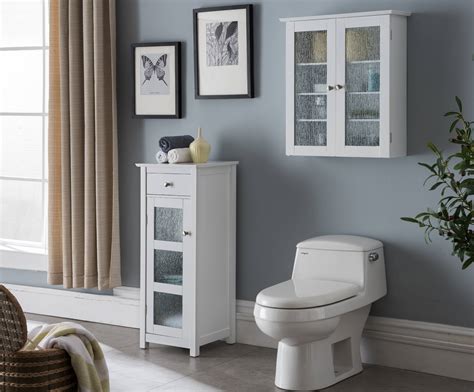 Bathroom shelves, towel holders, clawfoot tub accessories Ard 2 Piece White Wood & Glass Contemporary Bathroom ...
