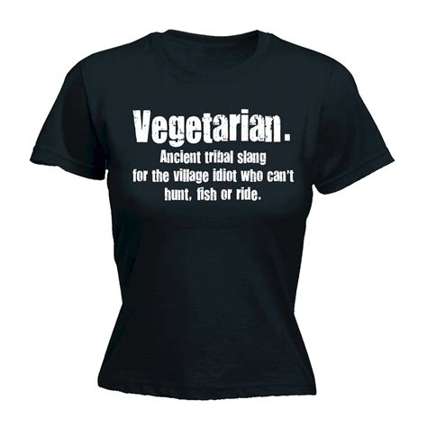 Vegetarian Tribal Slang Womens T Shirt Vegan Chef Cook Veggie T Birthday Ebay