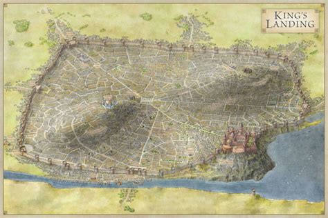 Y El Mapa De Desembarco Del Rey Capital De Poniente Mapa Juego De