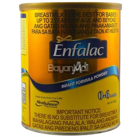 It is also contains choline and dietary fibre such as gos and inulin. Enfalac A+ Infant Formula Formula Powder From 0-6 months ...