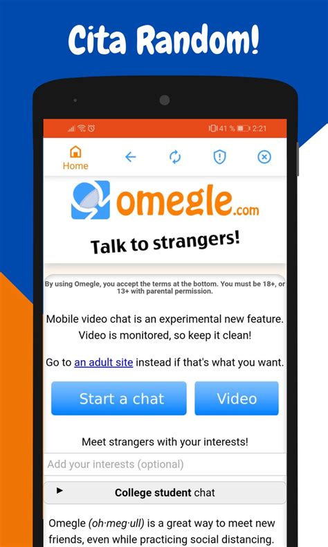 omegle mobile for android download