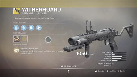 New Witherhoard Ornament Leaked Rdestiny2