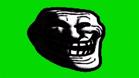 Trollfacetrollge Smile Green Screen Normal And Dark Youtube