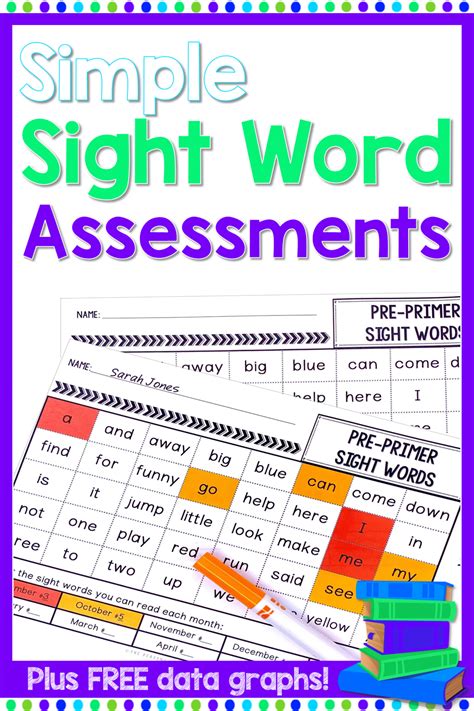 Free Sight Word Assessment Sight Words Sight Words Kindergarten