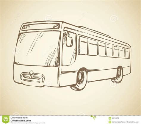 The service consists of three lines: Bus Vector tekening vector illustratie. Illustratie ...