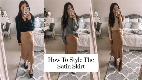 How To Style The Satin Skirt YouTube