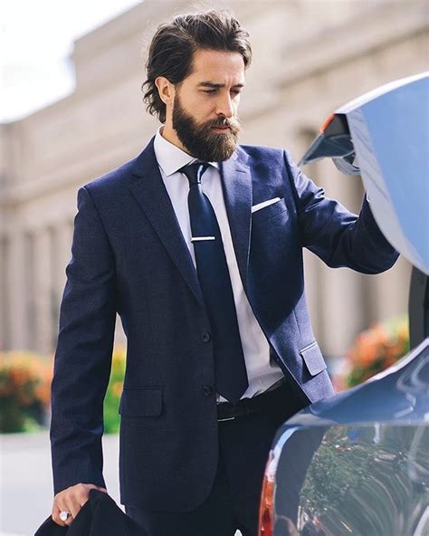 Meekay Full Thick Dark Beard Beards Bearded Man Men Mens Style Fashion Suit Dapper Bearding