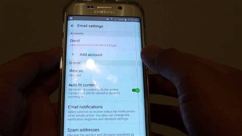 Samsung Galaxy S6 Edge How To Change Email Account Name Youtube