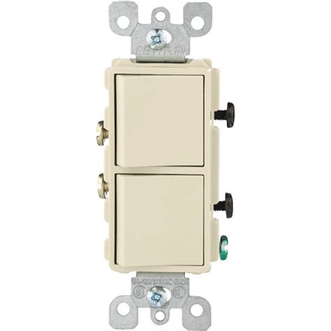 Buy Leviton Single Pole Duplex Switch Ivory 15a