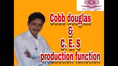 At first the two economists have applied their principle to american manufacturing industry. Cobb douglas and CES production function For UGC-NET ...