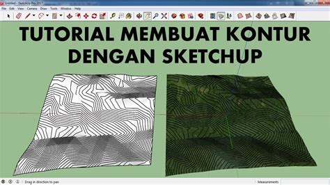 Tutorial Membuat Kontur Dengan Sketchup - YouTube